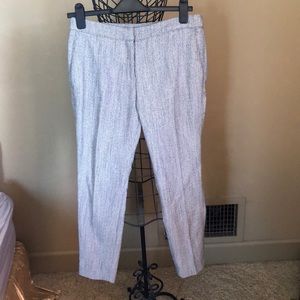 H&M Cropped Gray Tweed Cigarette Pant